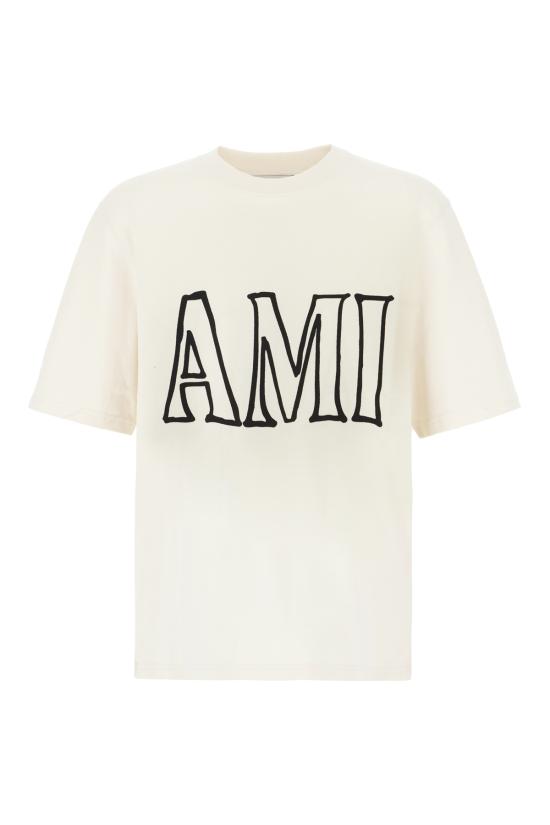 26SS 아미 반팔 티셔츠 UTS380726 136 BLANC CREME