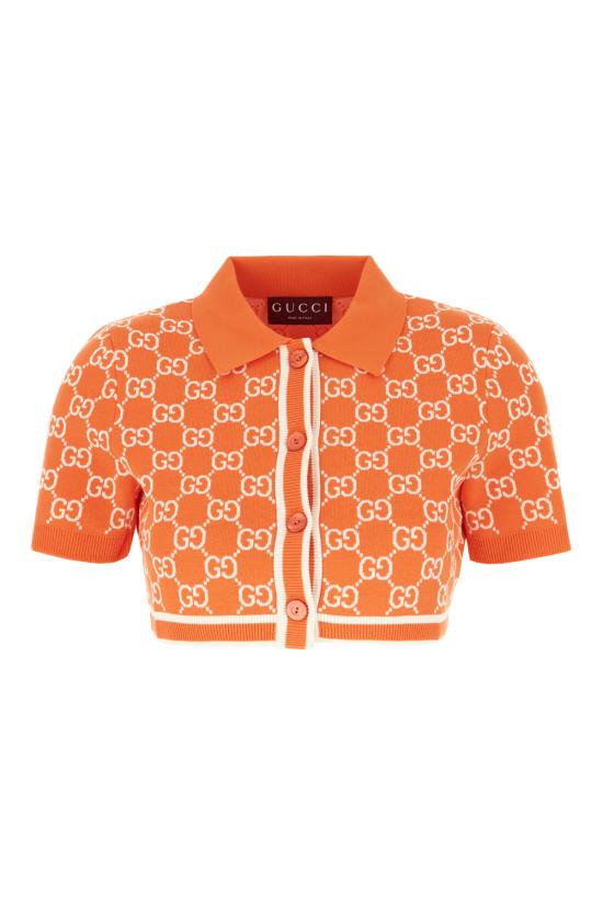 26SS 구찌 폴로 티셔츠 856263XKE0M 6027 Arancione