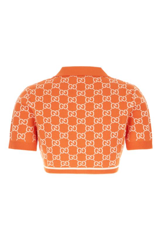 26SS 구찌 폴로 티셔츠 856263XKE0M 6027 Arancione - GUCCI