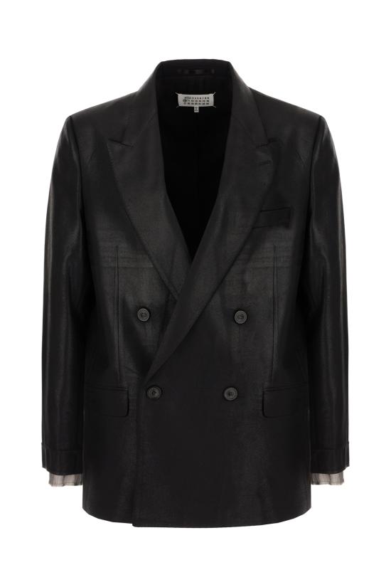 26SS 마르지엘라 Foiled 울 블레이저 S50BN0548M35745 900 BLACK