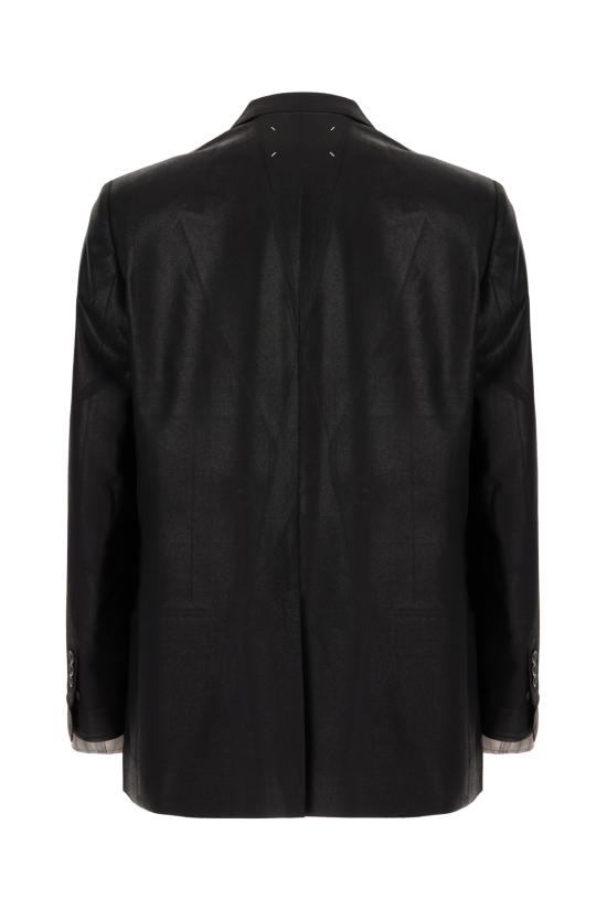 26SS 마르지엘라 Foiled 울 블레이저 S50BN0548M35745 900 BLACK - MAISON MARGIELA