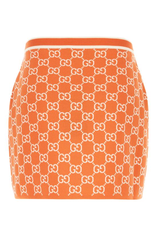 26SS 구찌 숏 스커트 856264XKE0M 6027 Arancione - GUCCI