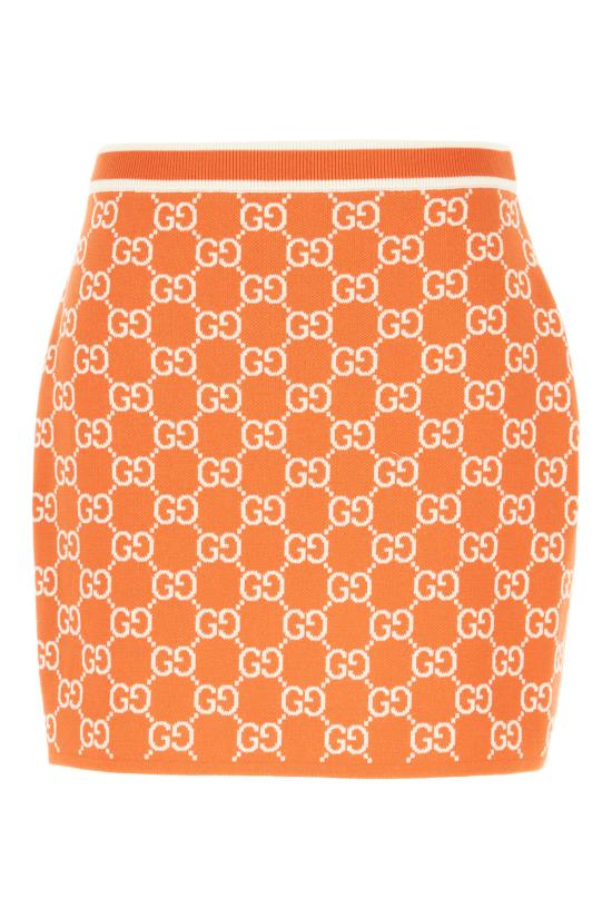 26SS 구찌 숏 스커트 856264XKE0M 6027 Arancione