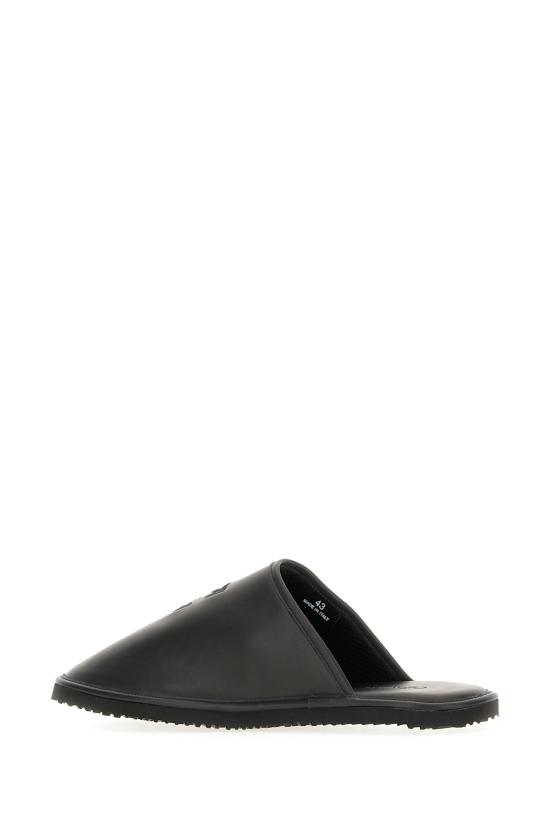 26SS 오프화이트 뮬/슬리퍼 OMIJ00BS26LEA001 1010 BLACK - OFF WHITE