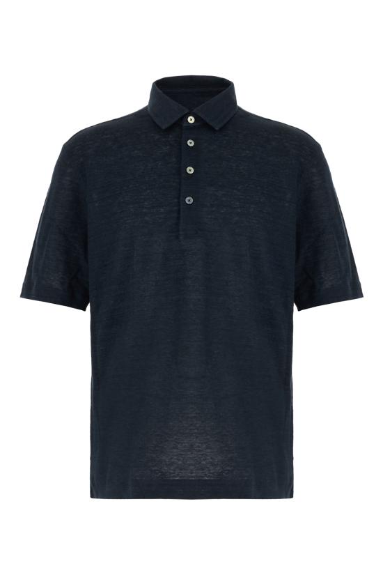 26SS 에르메네질도제냐 폴로 티셔츠 H770UH352A3 B07 DARK INDIGO BLUE