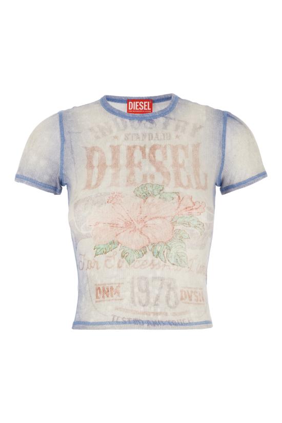 26SS 디젤 반팔 티셔츠 A235190HGCN 8MMA LIGHT BLUE