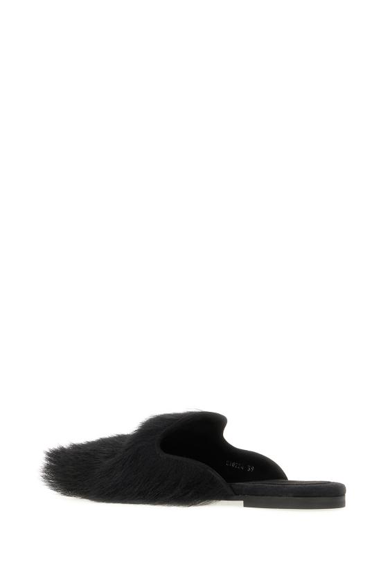 26SS 돌체앤가바나 시어링 스웨이드 슬리퍼 CI0224A9Y93 80999 NERO - DOLCE & GABBANA