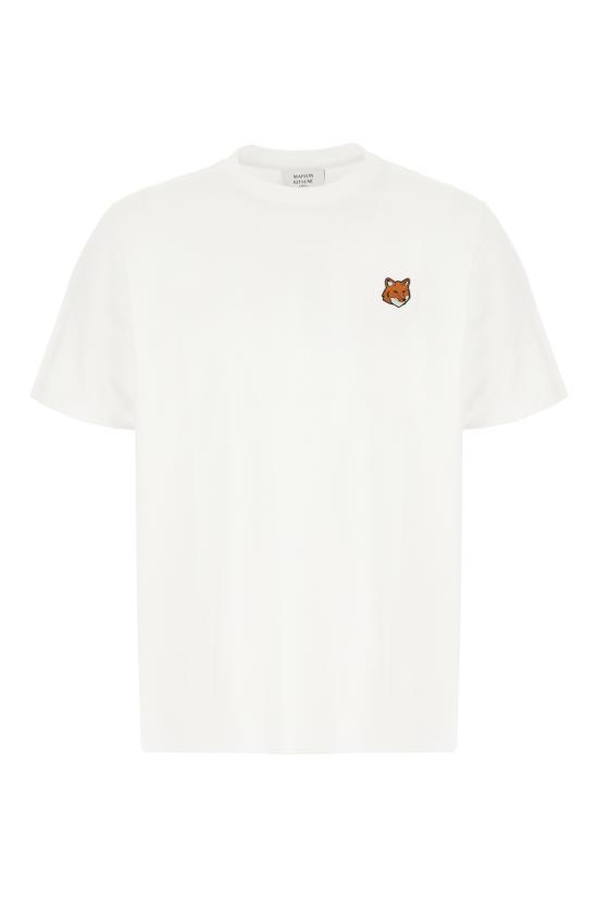 26SS 메종키츠네 폭스 헤드 레귤러 티셔츠 PM00107KJ7026 P100 WHITE