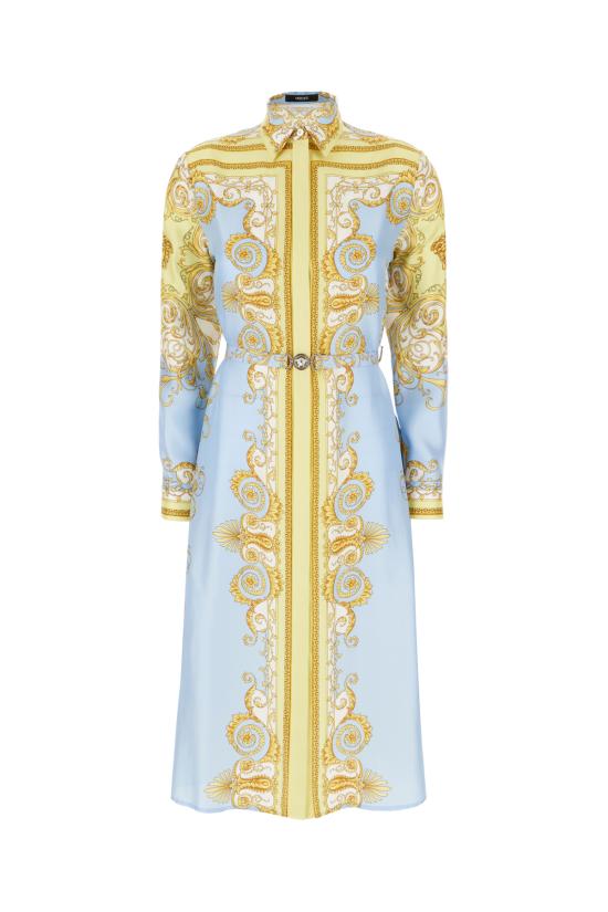 26SS 베르사체 원피스 10186221A17165 5Y580 YELLOW BLUE