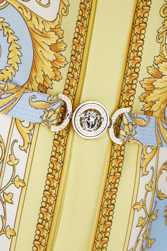 26SS 베르사체 원피스 10186221A17165 5Y580 YELLOW BLUE - VERSACE