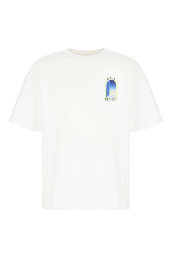 26SS 카사블랑카 반팔 티셔츠 MSS26JTS00110 WHITE