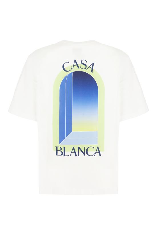 26SS 카사블랑카 반팔 티셔츠 MSS26JTS00110 WHITE - CASABLANCA