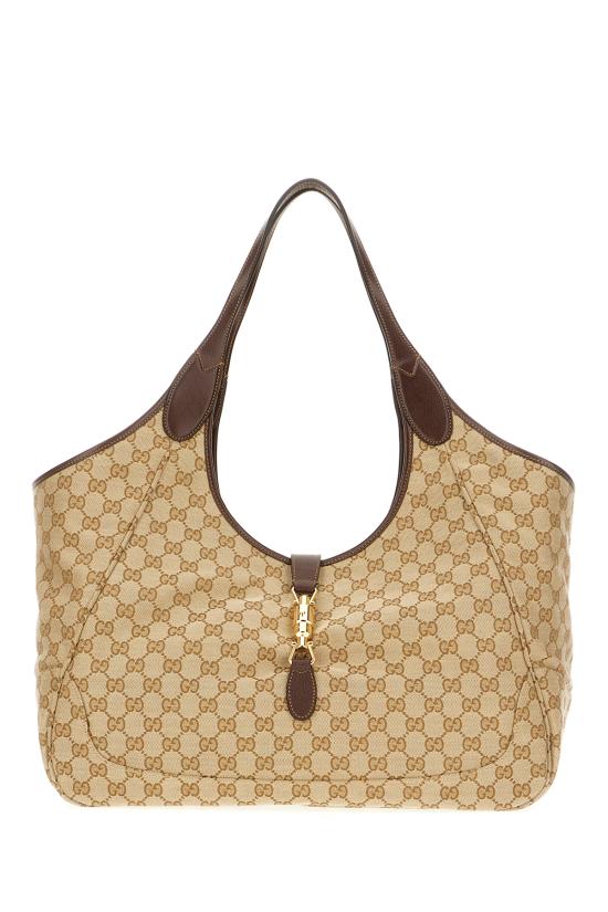 26SS 구찌 메르카토 GG 캔버스 라지 캔버스 870693FAFV2 9651 BEIGE EBONY