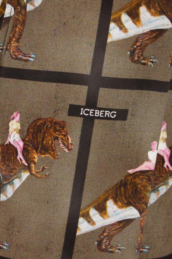 26SS 아이스 비 아이스버그 숏팬츠 D1005292 Q591 QUADRO FONDO VERDE NERO - ICE B ICEBERG