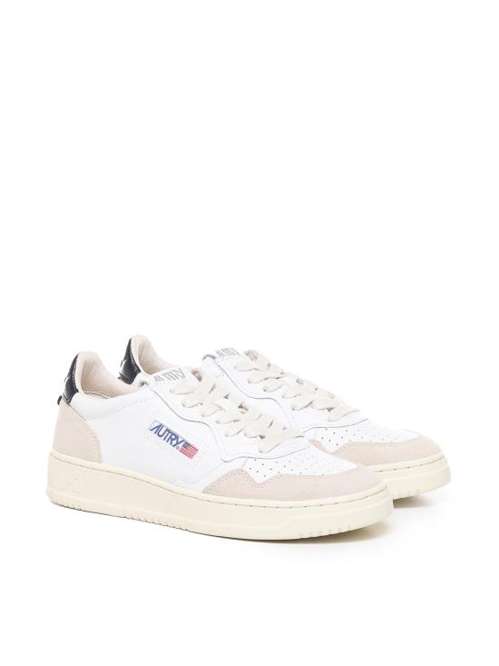 26SS 오트리 메달리스트 로우 스니커즈 AULW LS21 WHITE BLACK - AUTRY