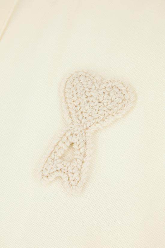 26SS 아미 폴로 티셔츠 UPL428JE0221 136 BLANC CREME - AMI