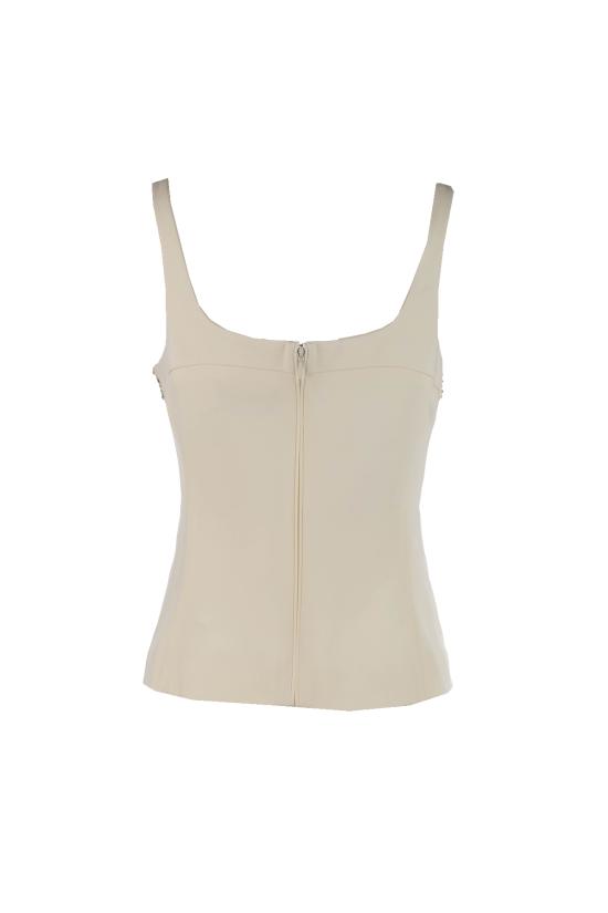 26SS 제니 민소매 티셔츠 80AAM604N0714 003 WHITE - GENNY