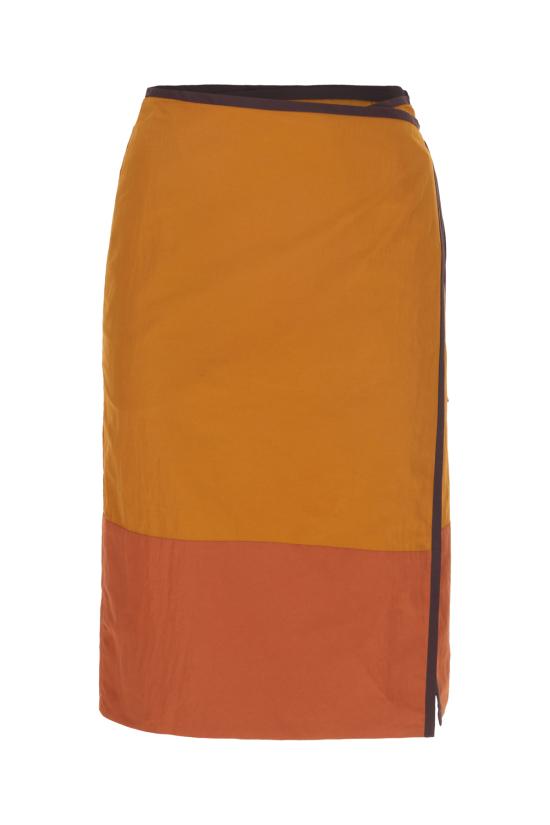 26SS 생로랑 스커트 856970Y6J18 2607 OCRE DOREE