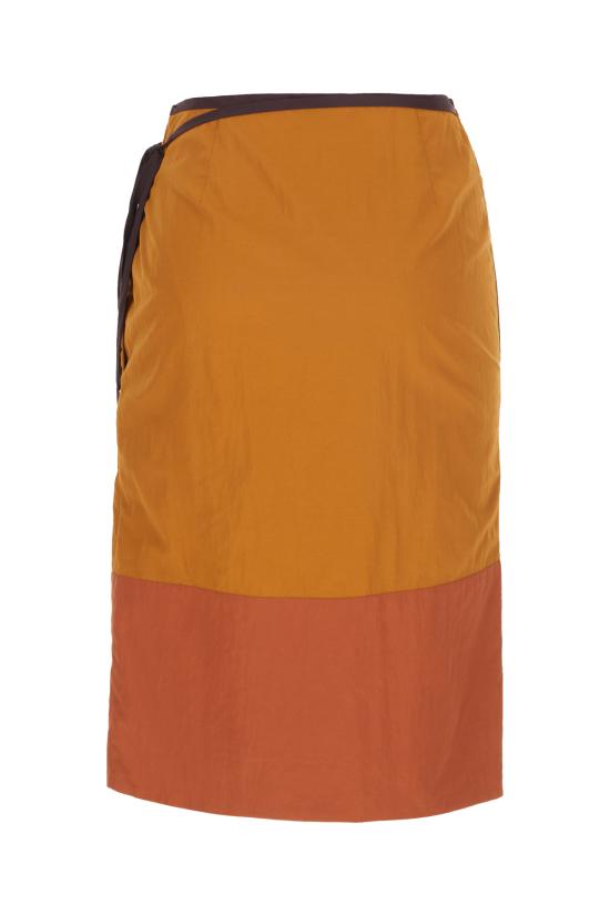 26SS 생로랑 스커트 856970Y6J18 2607 OCRE DOREE - SAINT LAURENT