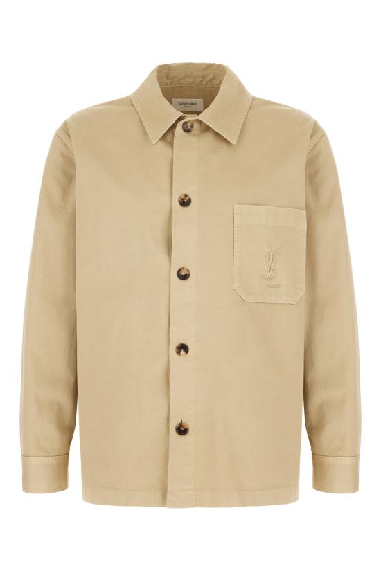 26SS 생로랑 긴팔 셔츠 861004Y04VD 8441 ROYAL BEIGE