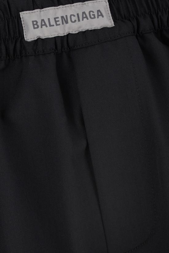 26SS 발렌시아가 숏팬츠 872542TMT03 1000 BLACK - BALENCIAGA
