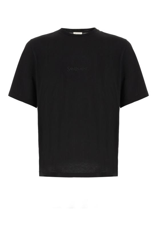26SS 생로랑 반팔 티셔츠 857461Y37XE 1000 NOIR