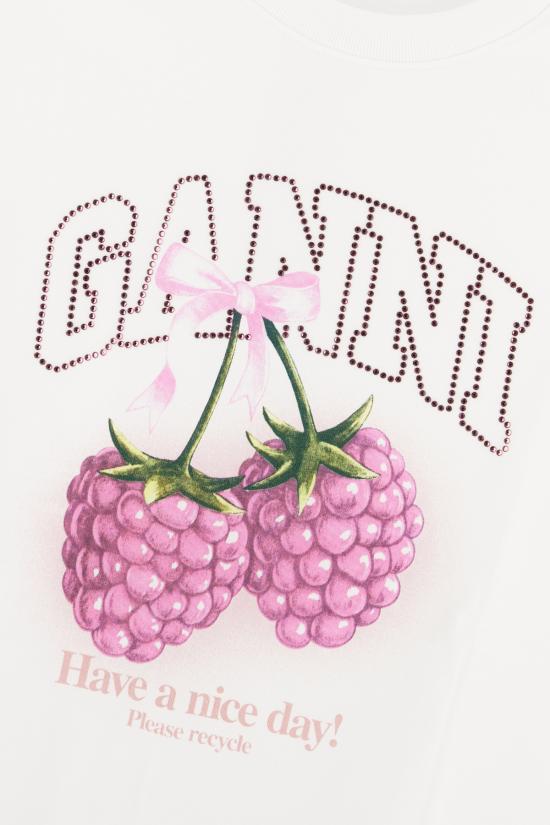 26SS 가니 반팔 티셔츠 A105014011038 151 BRIGHT WHITE - GANNI