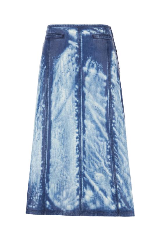 26SS 디젤 롱 스커트 A22448068XC 01 BLUE DENIM