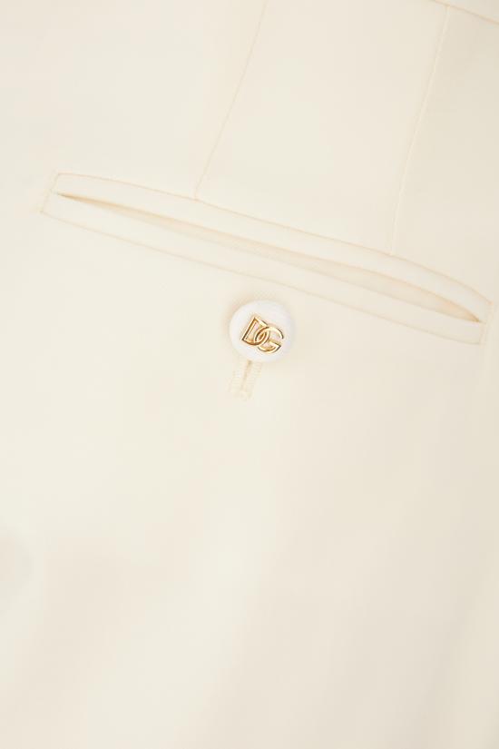 26SS 돌체앤가바나 스트레이트 팬츠 FT0CXTFUBGC W0001 BIANCO NATURALE - DOLCE & GABBANA