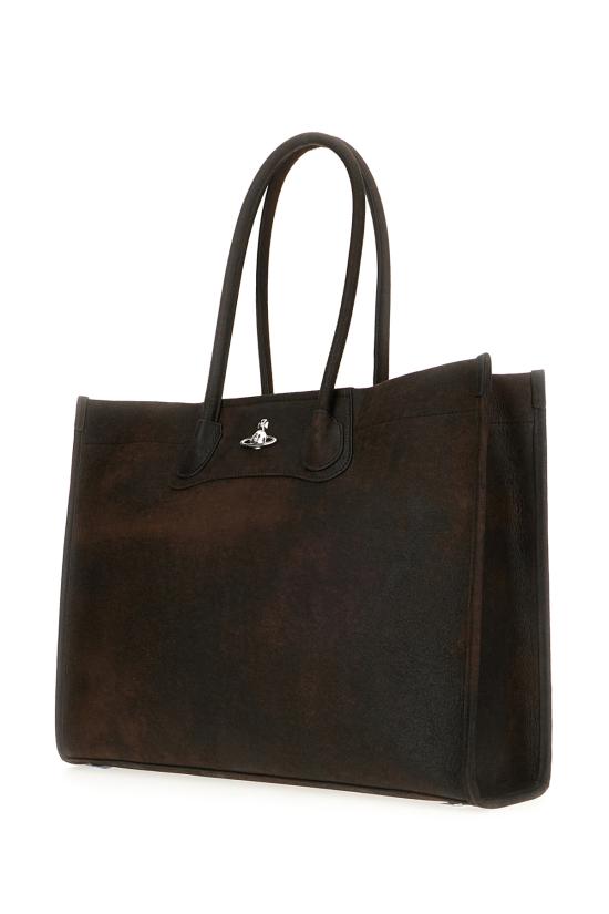 26SS 비비안웨스트우드 토트백 4D01000JUL00BK D402 DARK BROWN - VIVIENNE WESTWOOD