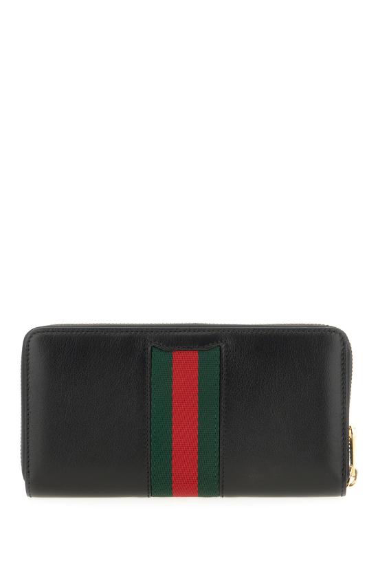 26SS 구찌 홀스빗 웹 집 어라운드 월렛 867124AAGOQ 1057 Nero - GUCCI