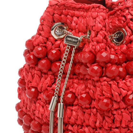 26SS 지미추 토트백 BON BON DORRUBY RED LIGHT GOLD Ruby red light gold - JIMMY CHOO