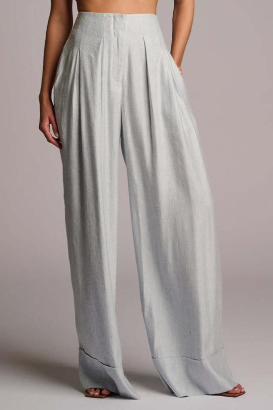  헤브론 스트레이트 팬츠 로리 팬츠 블루 샴브레이