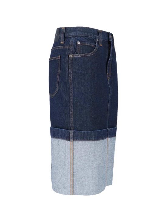  케이트 데님 스커트 Khaite Kilian 미디 스커트 블루 - KHAITE