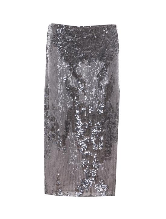 26SS 파트리지아페페 미디 스커트 2G1063 J422S770 Silver