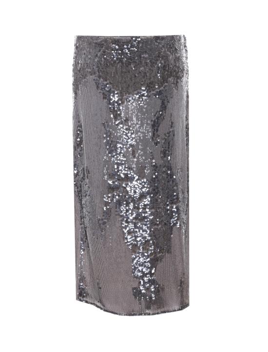 26SS 파트리지아페페 미디 스커트 2G1063 J422S770 Silver - PATRIZIA PEPE