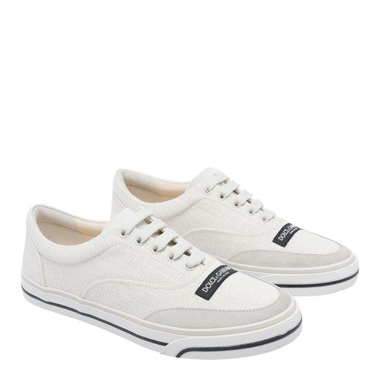26SS 돌체앤가바나 DG 세일링 린넨 스니커즈 CS2399 A03328D175 White - DOLCE & GABBANA