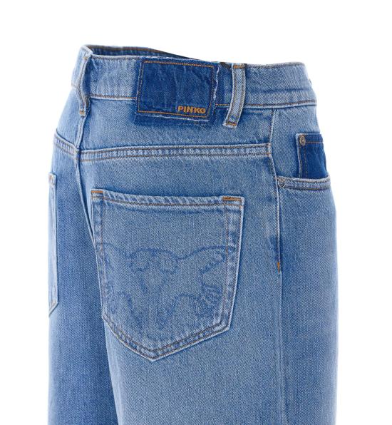 26SS 핑코 데님 팬츠 103857 A341PJF Blue - PINKO