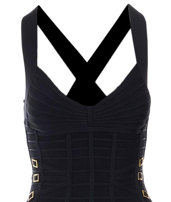 26SS 엘리자베타프랜치 미디 원피스 AM24D62E2 110 Black - ELISABETTA FRANCHI