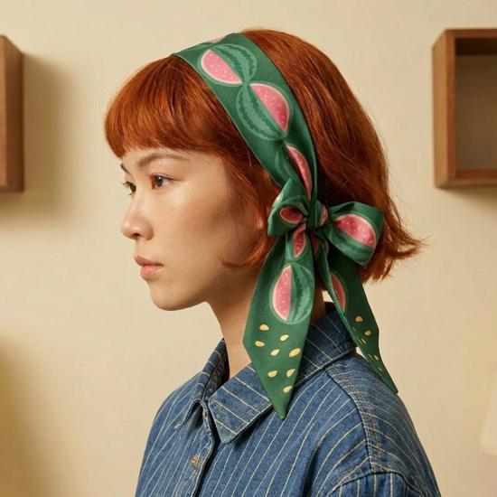  Centinelle 머플러/스카프 센티넬 워터멜론 트윌리 리본 스카프 - OTHER BRANDS