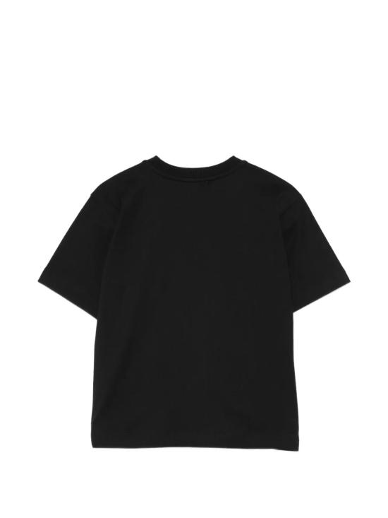 26SS [키즈] 모스키노 티셔츠 HUM05KLAA23 60100 Black - MOSCHINO