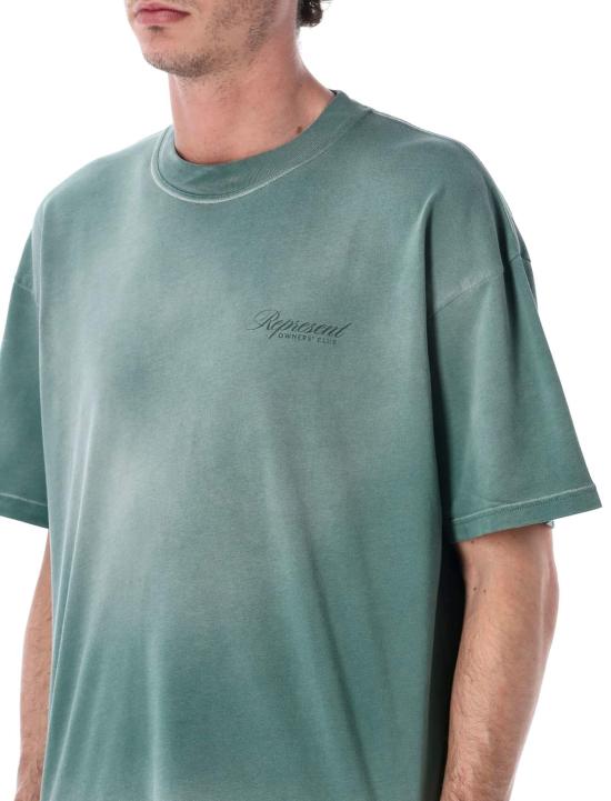  리프레젠트 탑 Represent Owners Club 스크립트 티셔츠 빈티지 그린 - REPRESENT