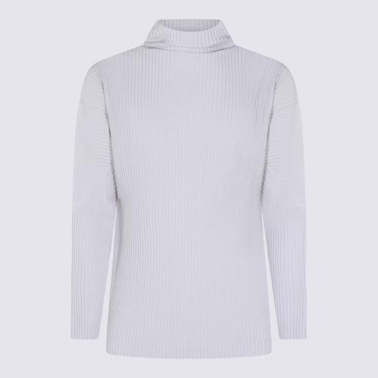 25FW 옴므 플리세 이세이 미야케 터틀넥 HP59JK52211 LIGHT GRAY DOM