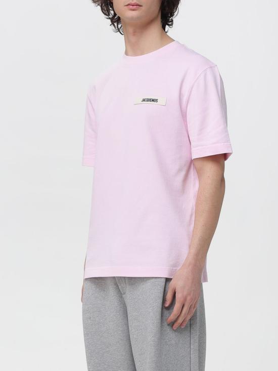 26SS 자크뮈스 그로그랭 로고 티셔츠 TSM00133AJ00226 431 PINK DOM - JACQUEMUS