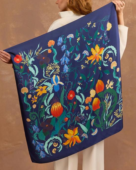  PETITJEAN PARIS 머플러/스카프 쁘띠장 파리 실크 까레 스카프 인챈티드 우드 - OTHER BRANDS