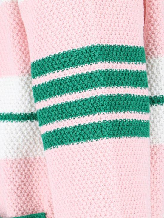  톰브라운 가디건 톰 브라운 스트라이프  핑크 - THOM BROWNE