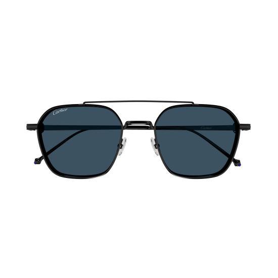 26SS 까르띠에 선글라스 CT0618S 004 BLACK BLACK BLUE - CARTIER