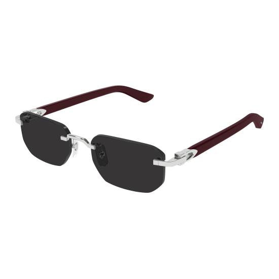 26SS 까르띠에 선글라스 CT0622S 002 SILVER BURGUNDY SMOKE