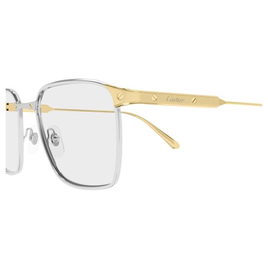 26SS 까르띠에 안경 CT0614O 003 SILVER GOLD TRANSPARENT
