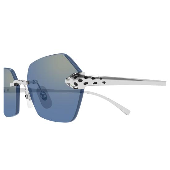 26SS 까르띠에 선글라스 CT0636S 004 SILVER SILVER LIGHT BLUE - CARTIER